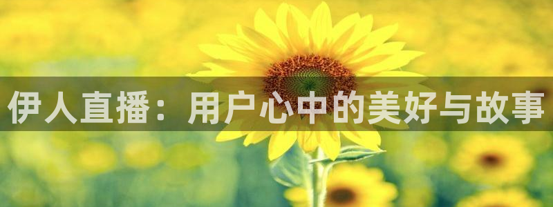 五星体育f1直播在线观看：伊人直播：用户心中的美好与故事